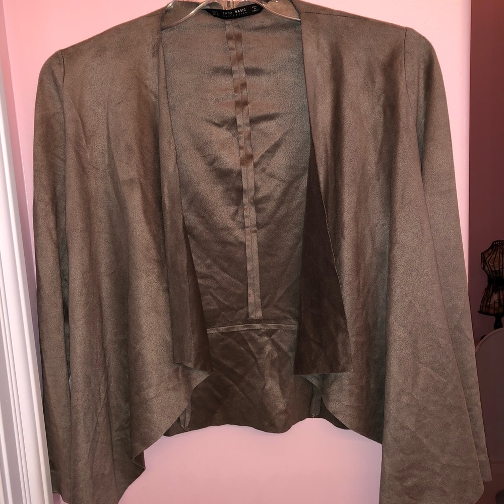 Suede tan/brown zara blazer!